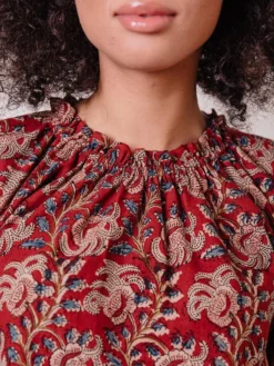 Mata Traders Yashvi Raspberry Top Clothing