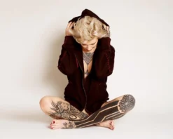 ONE432 Zalzala Upcycled Unisex Zip Hoodie Clothing