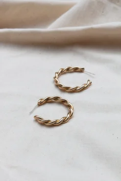 Yewo Jewelry Zinga Recycled Hoop Earrings