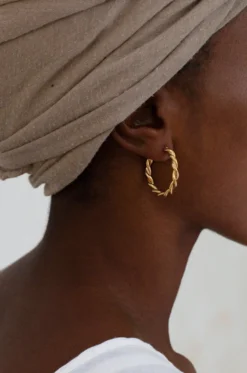 Yewo Jewelry Zinga Recycled Hoop Earrings