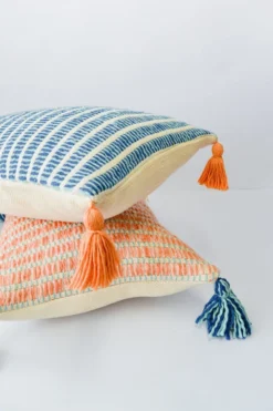 Zuahaza Home Goods Jardín Throw Pillow Cover - Indigo + Seaglass 10 Zuahaza Home Goods Jardín Throw Pillow Cover - Indigo + Seaglass